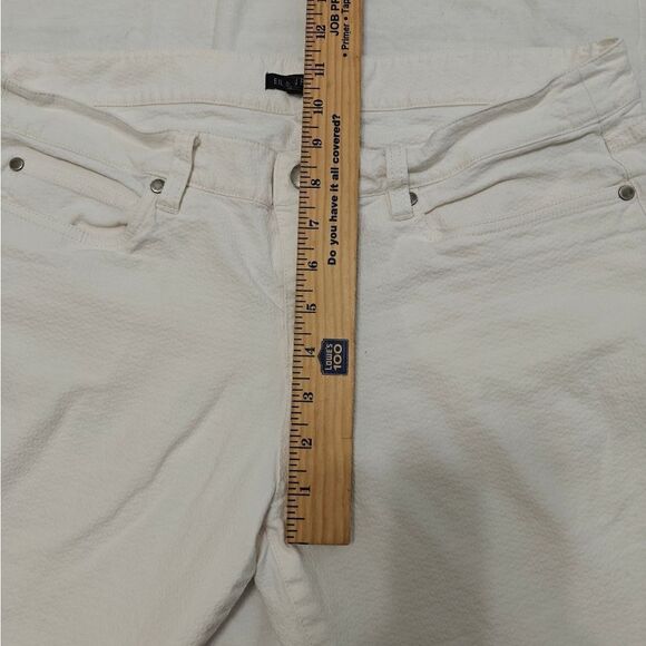 Eileen Fisher Cream Ankle & Cropped Jeans Pants Sz 12 - Picture 7 of 9